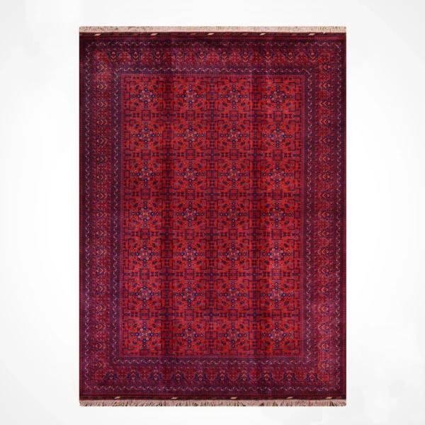 Afgan Halısı Bilcik Orijinal El Dokuması Kök Boya Yün