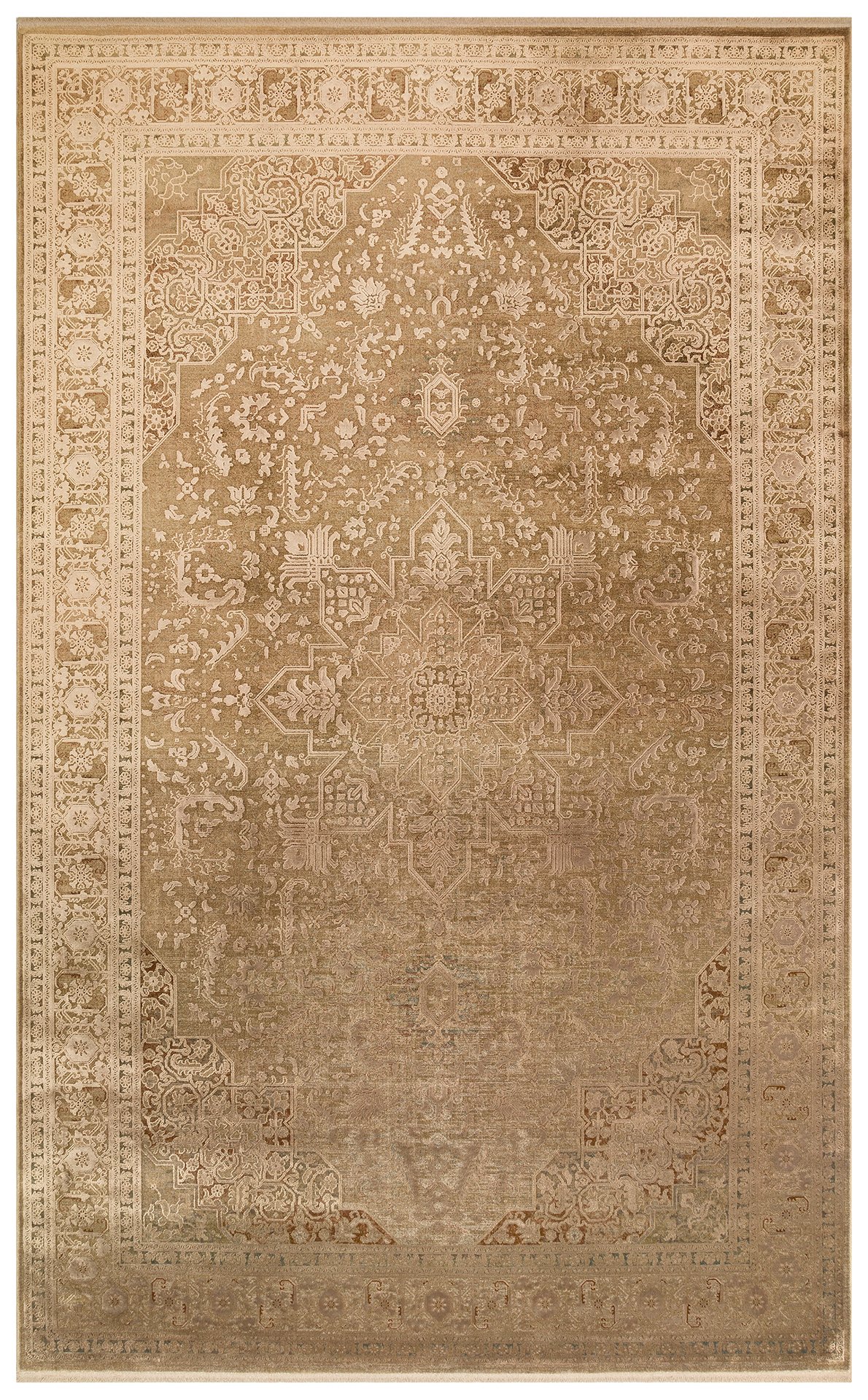 1 BABIL BBL 02 BRONZE Yumuşak Dokulu Vintage Esintilere Sahip Over-dyed Sık Dokuma Salon Halısı - Görsel 1