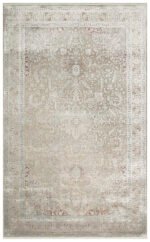 BABIL BBL 02 GREY Yumuşak Dokulu Vintage Esintilere Sahip Over-dyed Sık Dokuma Salon Halısı