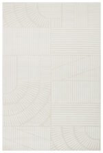 ADEL ADL 01 CREAM Yüksek Alçak Dokulu Yumuşak Tuşeli Modern Makine Halısı