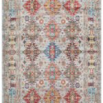 ANTIQUE ATK 06 AQUA Kolay kullanımlı Kaymaz Karabağ ve Antik Desenlere Sahip Yıkanabilir Makine Halısı