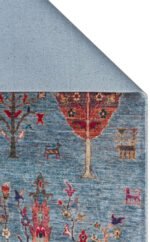 ANTIQUE ATK 09 AQUA Kolay kullanımlı Kaymaz Karabağ ve Antik Desenlere Sahip Yıkanabilir Makine Halısı - Görsel 3