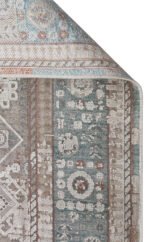 BABIL BBL 03 GREY Yumuşak Dokulu Vintage Esintilere Sahip Over-dyed Sık Dokuma Salon Halısı - Görsel 3