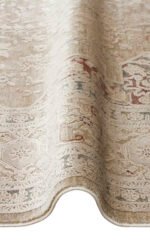 BABIL BBL 02 BEIGE Yumuşak Dokulu Vintage Esintilere Sahip Over-dyed Sık Dokuma Salon Halısı - Görsel 4