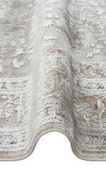 BABIL BBL 02 GREY Yumuşak Dokulu Vintage Esintilere Sahip Over-dyed Sık Dokuma Salon Halısı - Görsel 4