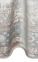 BABIL BBL 03 GREY Yumuşak Dokulu Vintage Esintilere Sahip Over-dyed Sık Dokuma Salon Halısı - Görsel 4