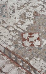 BABIL BBL 03 GREY Yumuşak Dokulu Vintage Esintilere Sahip Over-dyed Sık Dokuma Salon Halısı - Görsel 5