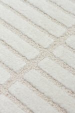 ADEL ADL 01 CREAM Yüksek Alçak Dokulu Yumuşak Tuşeli Modern Makine Halısı - Görsel 4