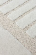 ADEL ADL 02 CREAM Yüksek Alçak Dokulu Yumuşak Tuşeli Modern Makine Halısı - Görsel 6
