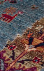 ANTIQUE ATK 09 AQUA Kolay kullanımlı Kaymaz Karabağ ve Antik Desenlere Sahip Yıkanabilir Makine Halısı - Görsel 6