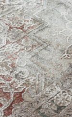 BABIL BBL 02 GREY Yumuşak Dokulu Vintage Esintilere Sahip Over-dyed Sık Dokuma Salon Halısı - Görsel 6