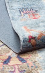 ANTIQUE ATK 09 AQUA Kolay kullanımlı Kaymaz Karabağ ve Antik Desenlere Sahip Yıkanabilir Makine Halısı - Görsel 7