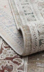 BABIL BBL 02 GREY Yumuşak Dokulu Vintage Esintilere Sahip Over-dyed Sık Dokuma Salon Halısı - Görsel 9