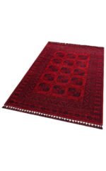 BUHARI BHR 01 RED Afgan / Yağcıbedir Desenli Hav Toz Vermez Yıkanabilir Kaymaz İnce Dokuma Halı - Görsel 6