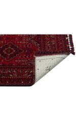 BUHARI BHR 05 RED Afgan / Yağcıbedir Desenli Hav Toz Vermez Yıkanabilir Kaymaz İnce Dokuma Halı - Görsel 4