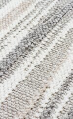 MOTTO MOT 01 GREY WHITE Yumuşak Tuşeli Örgü Dokuma Modern Makine Halısı - Görsel 3