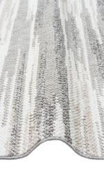 MOTTO MOT 01 GREY WHITE Yumuşak Tuşeli Örgü Dokuma Modern Makine Halısı - Görsel 7