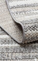 MOTTO MOT 01 GREY WHITE Yumuşak Tuşeli Örgü Dokuma Modern Makine Halısı - Görsel 8