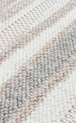 MOTTO MOT 02 WHITE BEIGE Yumuşak Tuşeli Örgü Dokuma Modern Makine Halısı - Görsel 2