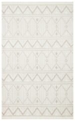 MOTTO MOT 03 WHITE BEIGE Yumuşak Tuşeli Örgü Dokuma Modern Makine Halısı