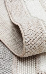 MOTTO MOT 04 BEIGE GREY Yumuşak Tuşeli Örgü Dokuma Modern Makine Halısı - Görsel 4