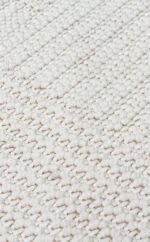MOTTO MOT 11 WHITE Yumuşak Tuşeli Örgü Dokuma Modern Makine Halısı - Görsel 4
