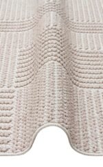 MOTTO MOT 12 BEIGE WHITE Yumuşak Tuşeli Örgü Dokuma Modern Makine Halısı - Görsel 3