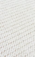 MOTTO MOT PLAIN WHITE Yumuşak Tuşeli Örgü Dokuma Modern Makine Halısı - Görsel 4