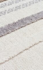 TERAZZO TRZ 01 WHITE GREY Hav Toz Vermez Yumuşak Dokulu Etnik Örgü Desenlere Sahip Modern İskindinav Halı - Görsel 7