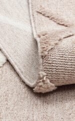 TERAZZO TRZ 03 BEIGE WHITE Hav Toz Vermez Yumuşak Dokulu Etnik Örgü Desenlere Sahip Modern İskindinav Halı - Görsel 4