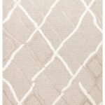 TERAZZO TRZ 03 BEIGE WHITE Hav Toz Vermez Yumuşak Dokulu Etnik Örgü Desenlere Sahip Modern İskindinav Halı