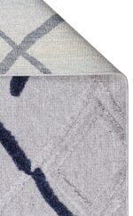 TERAZZO TRZ 03 GREY Navy Hav Toz Vermez Yumuşak Dokulu Etnik Örgü Desenlere Sahip Modern İskindinav Halı - Görsel 6