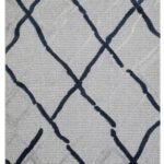 TERAZZO TRZ 03 GREY Navy Hav Toz Vermez Yumuşak Dokulu Etnik Örgü Desenlere Sahip Modern İskindinav Halı