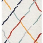 TERAZZO TRZ 03 MULTY Hav Toz Vermez Yumuşak Dokulu Etnik Örgü Desenlere Sahip Modern İskindinav Halı