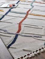 TERAZZO TRZ 03 MULTY Hav Toz Vermez Yumuşak Dokulu Etnik Örgü Desenlere Sahip Modern İskindinav Halı - Görsel 8