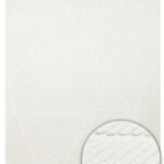 TERAZZO TRZ 07 WHITE Hav Toz Vermez Yumuşak Dokulu Etnik Örgü Desenlere Sahip Modern İskindinav Halı