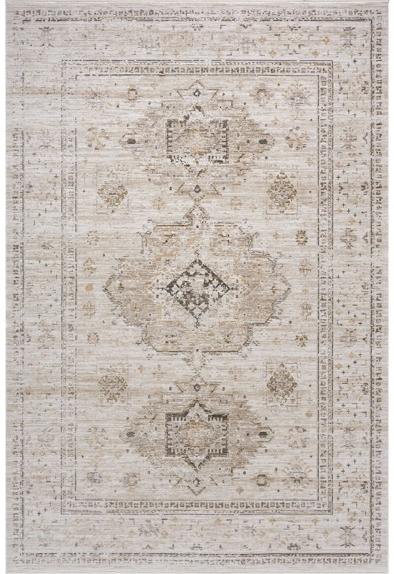 elexus-hali-woolly-4131 Woolly 4131 Krem Akrilik Viskon Yumuşak Dokulu Modern Halı - Görsel 1