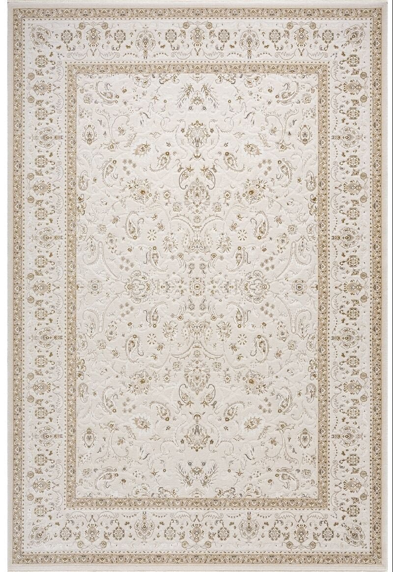 elexus-hali-woolly-4144 Woolly 4144 Krem Akrilik Viskon Yumuşak Dokulu Modern Halı - Görsel 1