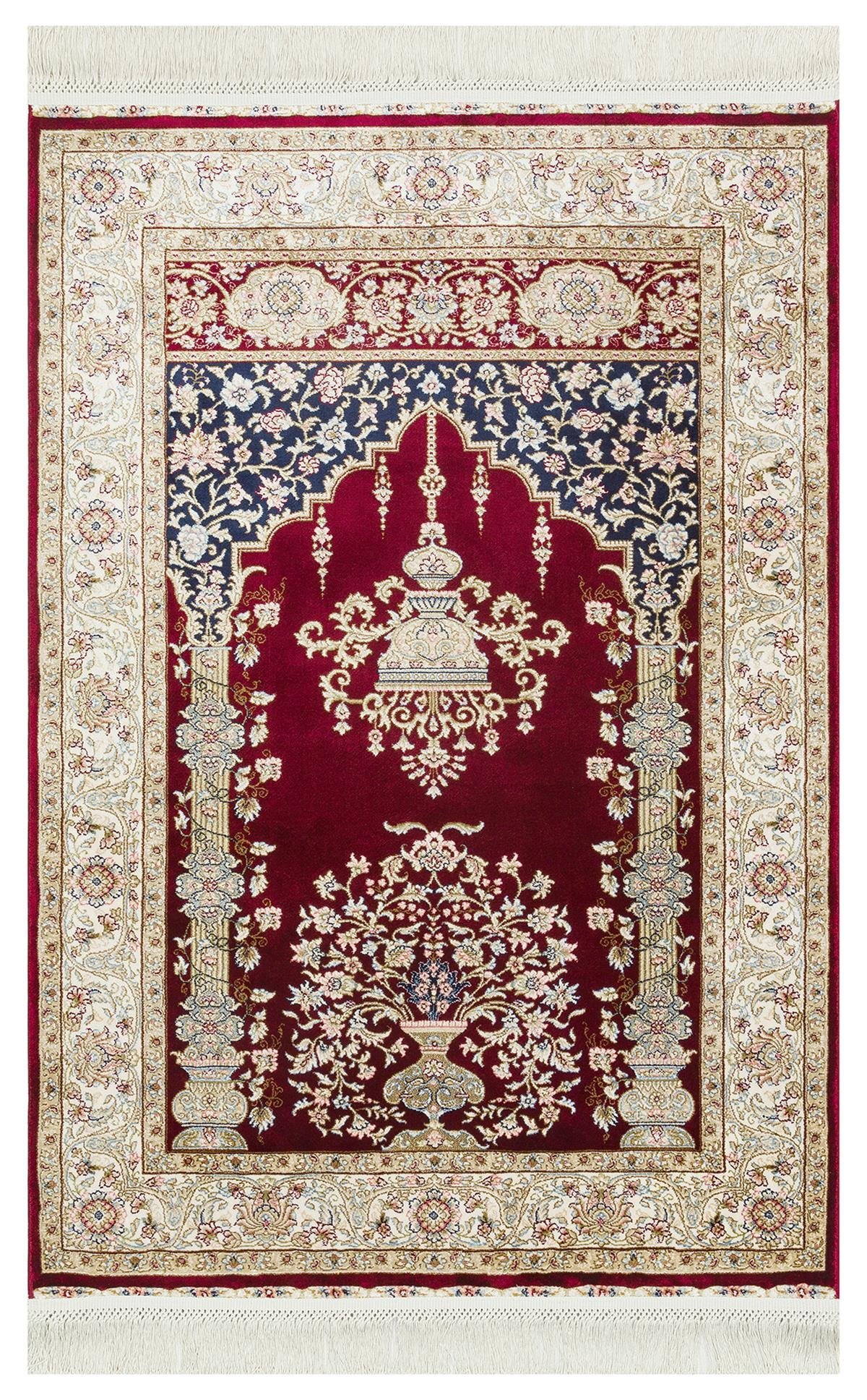 isfahan-seccade-isf-scd-01-red-klasik--4cf5-a ISFAHAN SECCADE ISF SCD 01 RED Klasik Desenli Yüksek Kalite Sık Dokuma Seccade - Görsel 1
