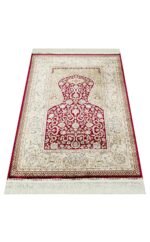 ISFAHAN SECCADE ISF SCD 02 RED Klasik Desenli Yüksek Kalite Sık Dokuma Seccade - Görsel 3