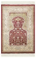 ISFAHAN SECCADE ISF SCD 02 RED Klasik Desenli Yüksek Kalite Sık Dokuma Seccade