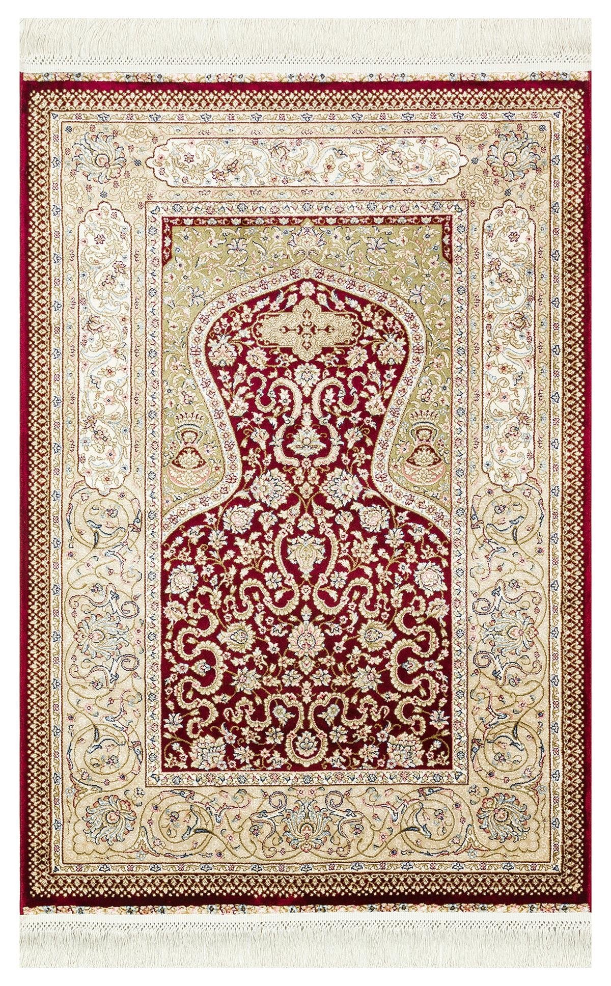 isfahan-seccade-isf-scd-02-red-klasik--e4588- ISFAHAN SECCADE ISF SCD 02 RED Klasik Desenli Yüksek Kalite Sık Dokuma Seccade - Görsel 1